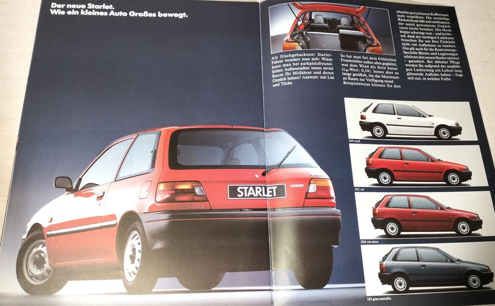 Revista Promocional Toyota Starlet P80