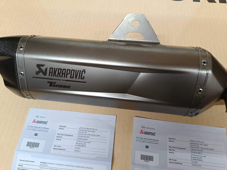 Ponteira Akrapovic Yamaha TENERE 700 excelente estado
