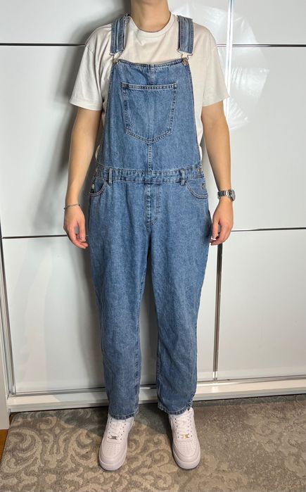 Jeansowe Ogrodniczki Vintage Pocket