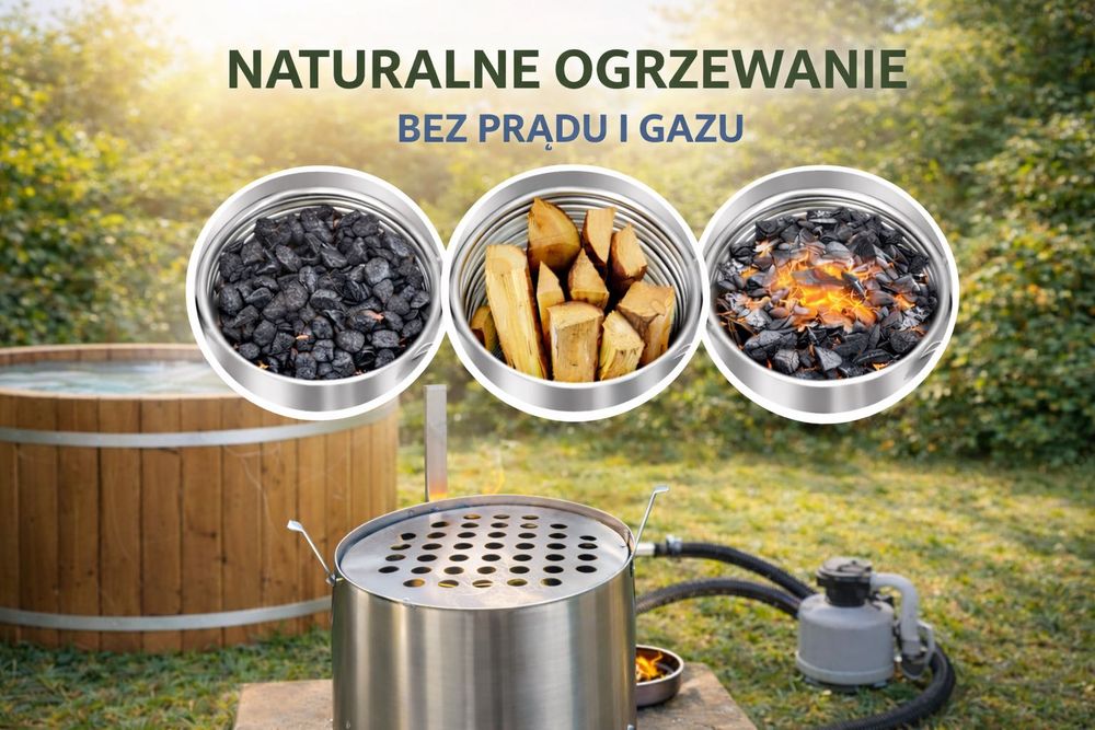 PIEC OGRZEWANIE Wody DO BASENU JACUZZI Na Drewno Podgrzewacz Grzałka