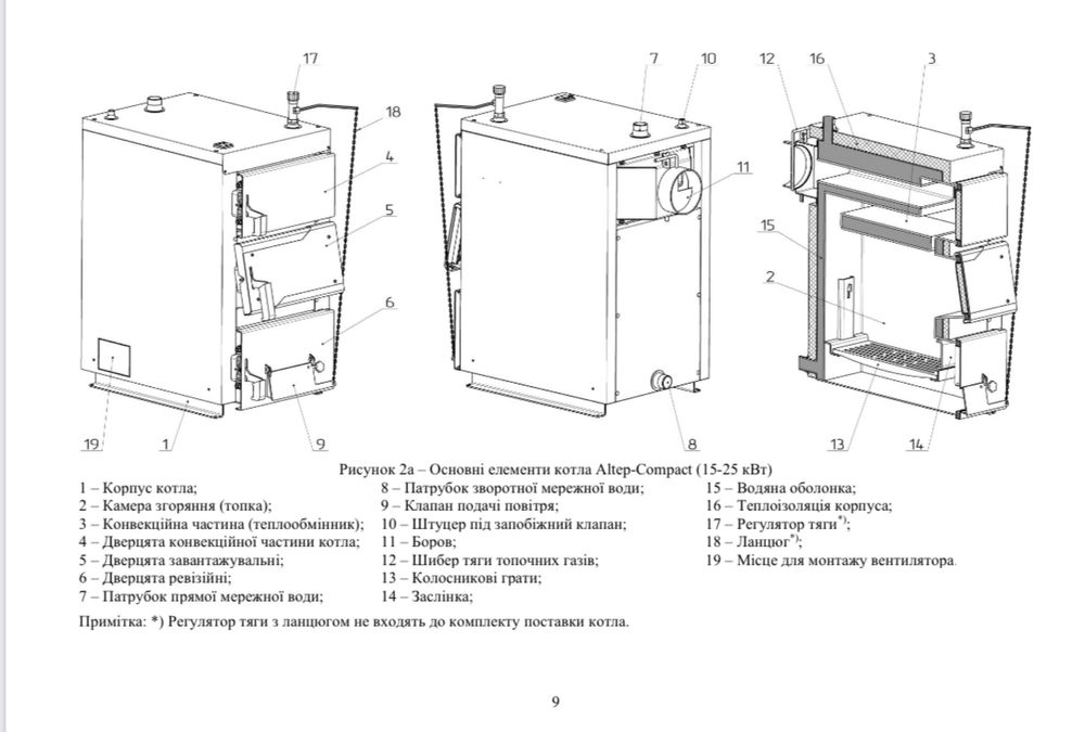 ‼️Котел ALTEP Compact 15 кВт, 6мм,доставка 0 грн твердопаливний АЛЬТЕП