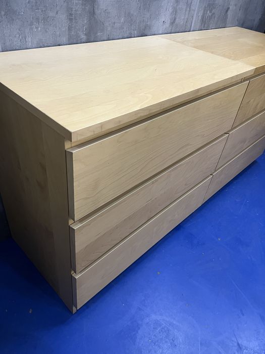 2x komoda malm 3 szuflady 160/80/48 + dostawa warszawa