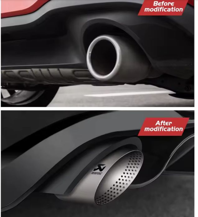 Ponteiras style akrapovic inox