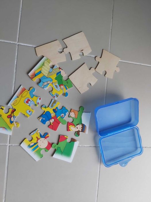 Puzzle o Ruca em peças de madeira