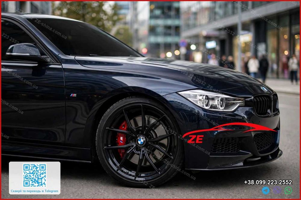 Диски HRE R17 5x120 ET35 Flow Forming 7 кг Gloss Black BMW F30 E90 F10 E60 F32 X3 F25 X4 F26 Нові