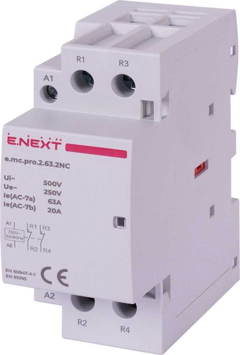 Stycznik modułowy PRO 2p 63A 2NC 230V