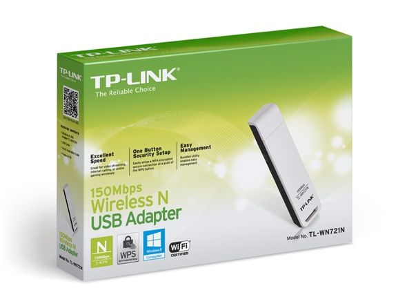 Бездротовий мережевий USB адаптер TP-LINK TL-WN721N