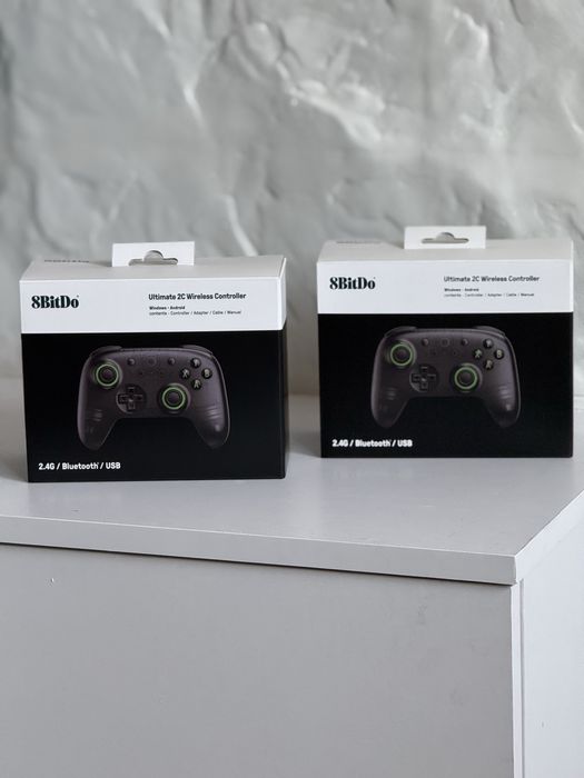 Топ Геймпад 8BitDo Ultimate 2C Wireless Transparent Black Hall Effect