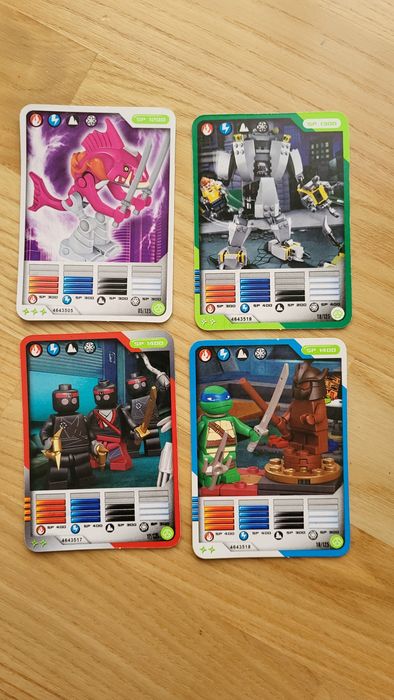 Lele Teenage Mutant Ninja Turtles Fighting Four Game Trading Cards Col