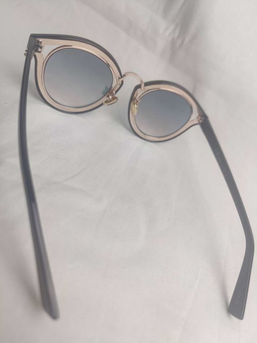 Okulary przeciwsłoneczne Christian Dior srebrne premium