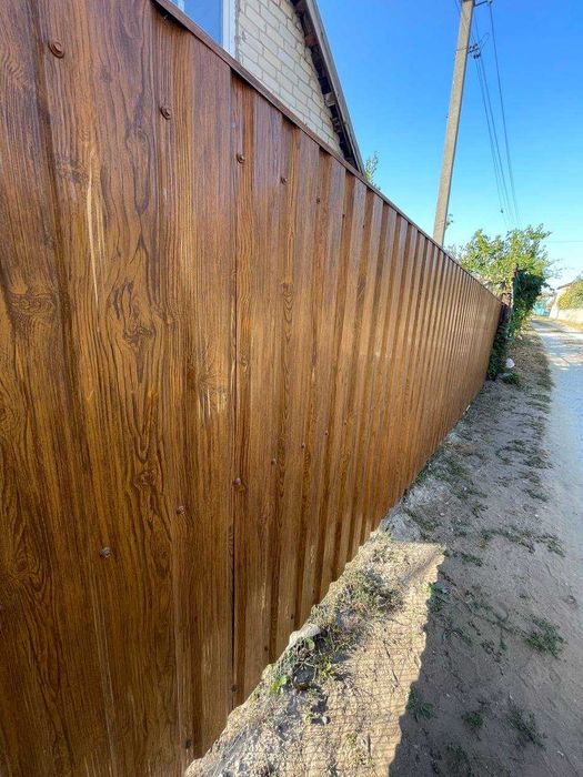 ЗАБОР из профнастила НЕ ЗА ВСІ ГРОШІ СВІТУ. Тротуарная плитка. ВОРОТА