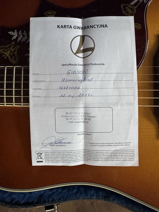 Gibson hummingbird