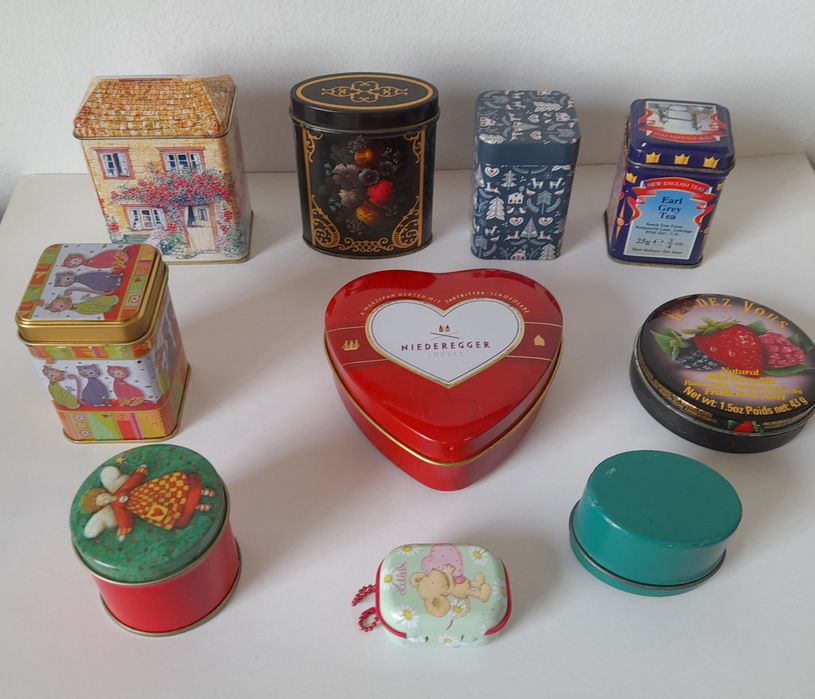 Latas decoração miniaturas