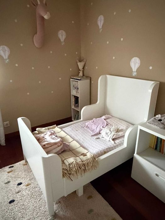 Cama de criança extensível com colchão