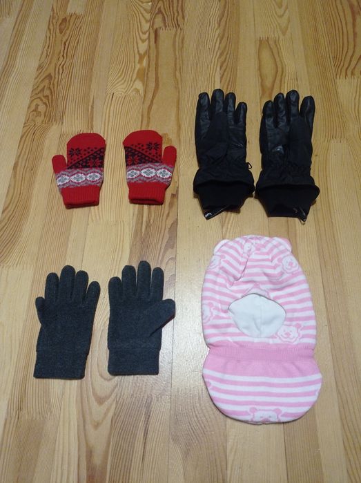 Рукавицы, перчатки, шлем  термо Wed'ze р.2-12 лет, б/у