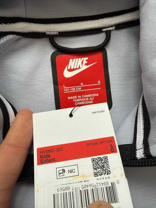 ОРИГІНАЛ! Кофта Nike Tech Fleece Fz Wr M L XL Kids | HV5867-057