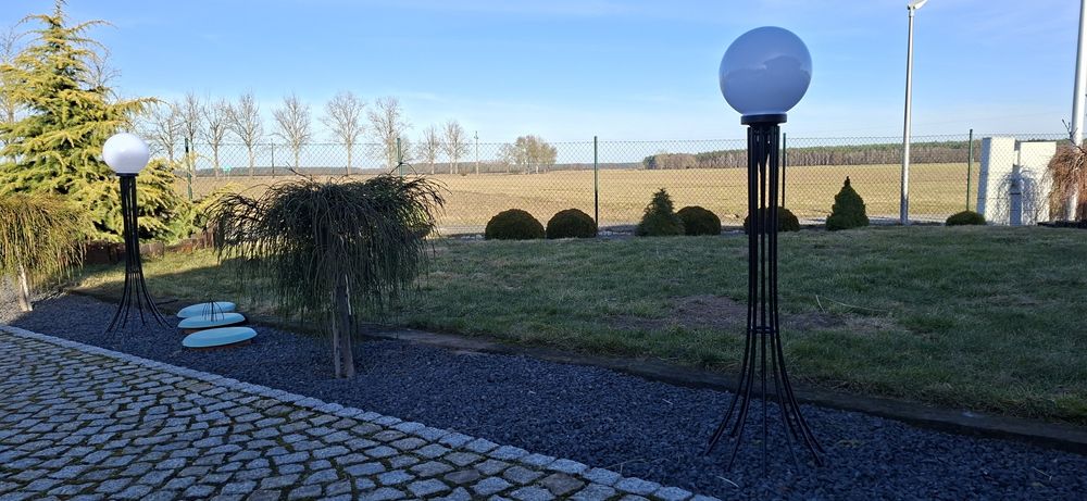 Lampa ogrodowa stojak loft