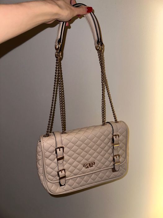 Torebka GUESS Adam beżowa