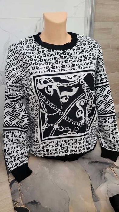 Sweter czarny bluza mohito S czarna bluza we wzory