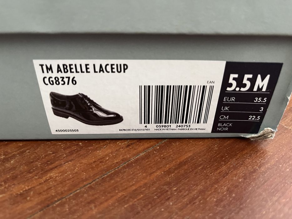 Sapato oxford, preto, tam 35.5