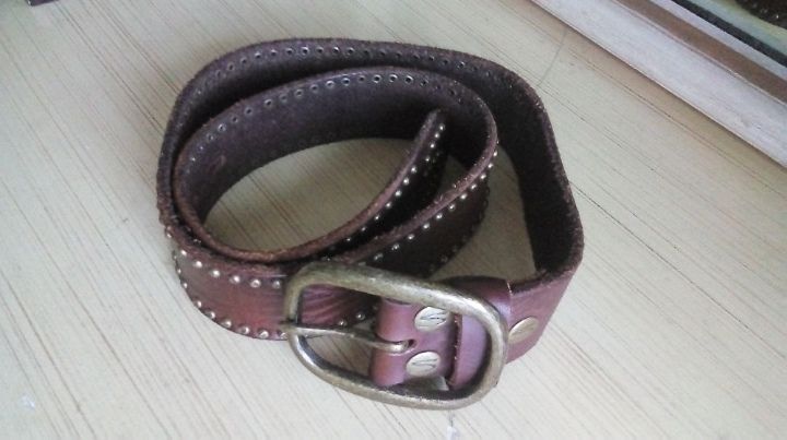 Silver Jeans Pasek Skorzany 91 cm Diesel Skóra Naturalna