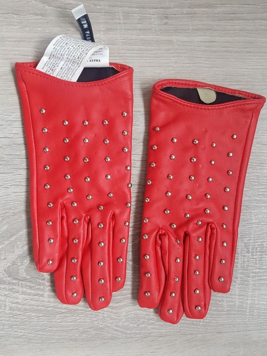 Rękawiczki Skórzane Damskie