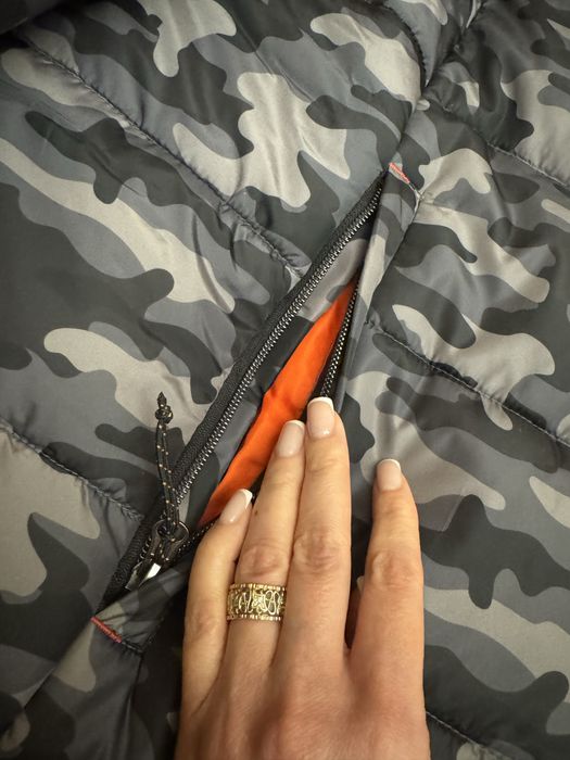 Зимова курточка оригінал H&M Англія піксель БАТАЛ великий розмір XXXL