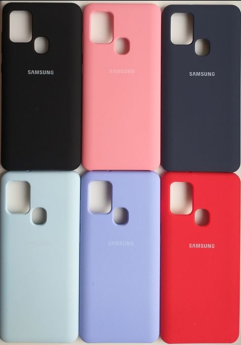 Чехол силиконовый SAMSUNG A21S. Soft-touhc покрытие с микрофиброй