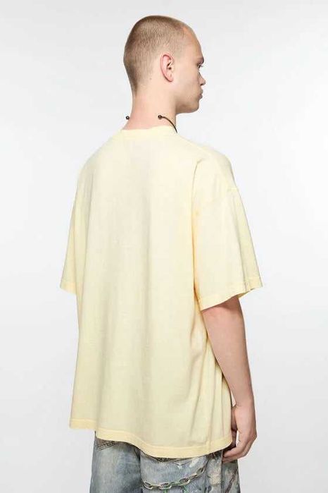 Футболка Acne Studios Blurred Logo T-Shirt Pale Yellow