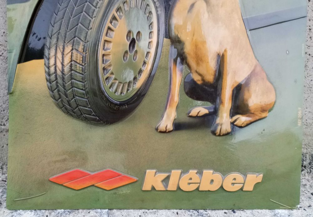 Placa publicitária Pneus Kléber