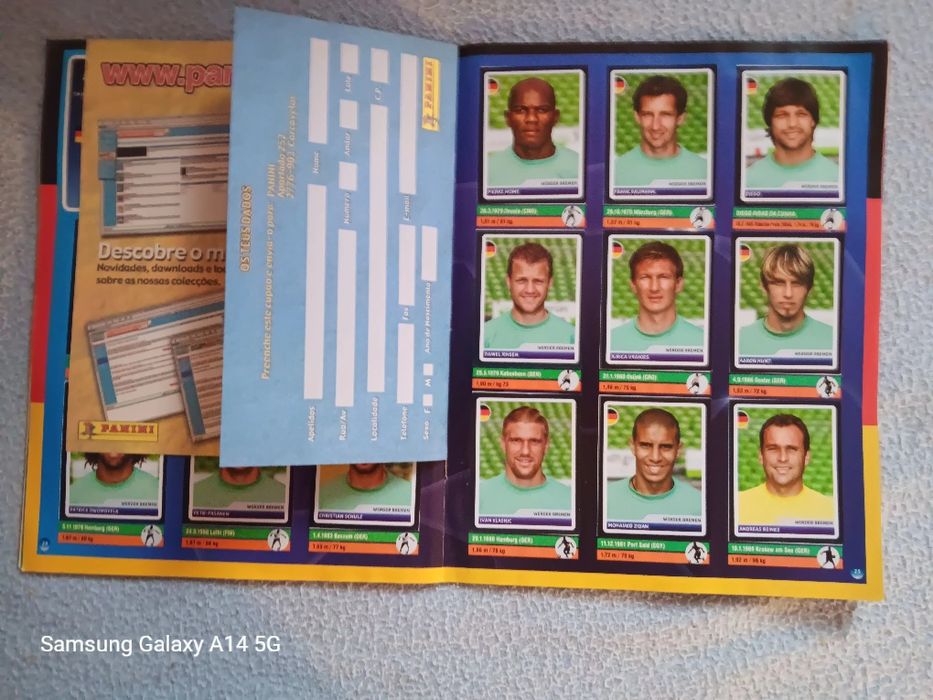 Caderneta de cromos- uefa champions league