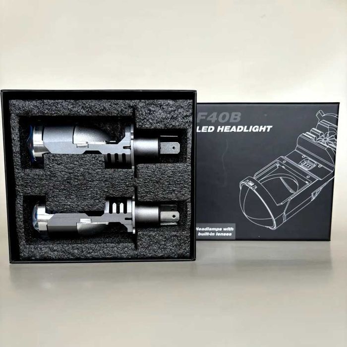 F40B LED H4 Bi линзы автолампы лед светодиодные ближний дальний 12V