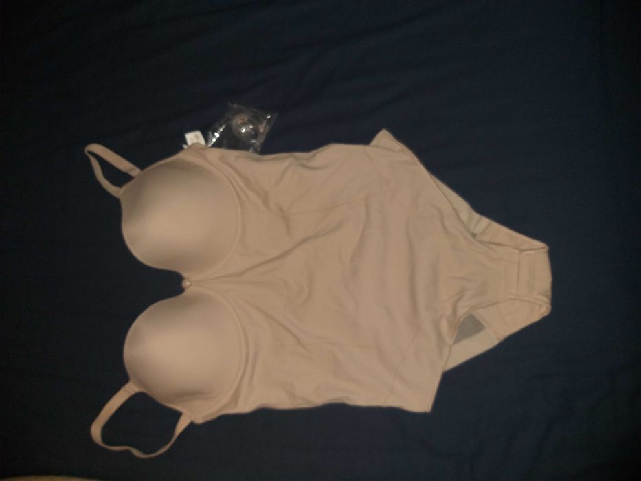 Soutien body sem costas cor bege