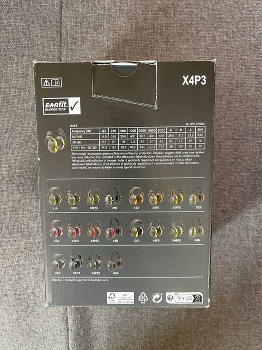 Ochronniki słuchu 3M Peltor X4P3 -NOWE-