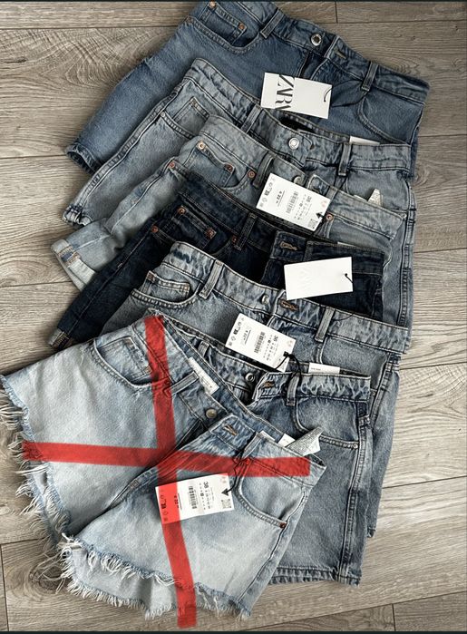 Джинсові шорти zara розмір 36/38