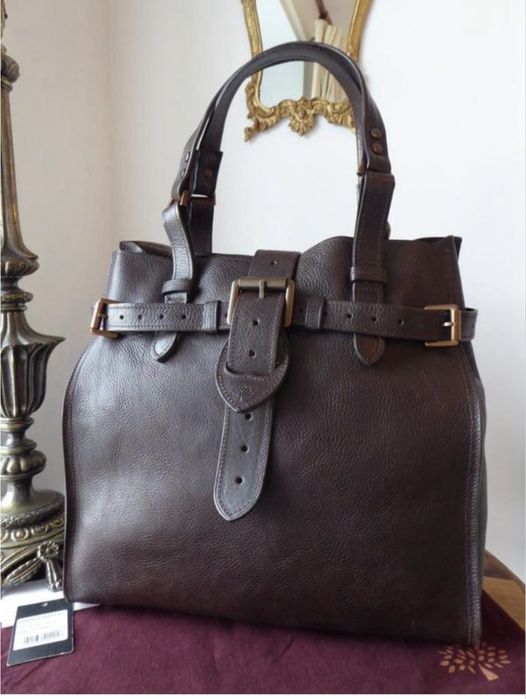 Шикарная кожаная сумка-тоут mulberry elgin , оригинал!