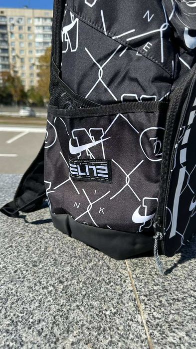 Nike Elite Hoops  BackPack чорний з білим лого