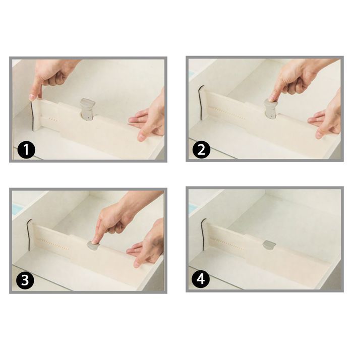 organizer do szuflad separator regulowany na sztućce 55cm 1szt.