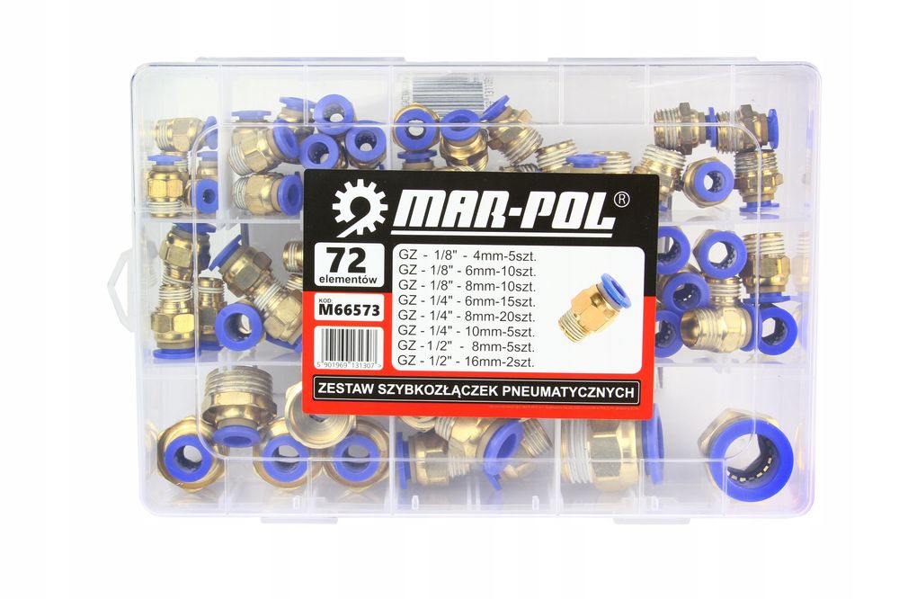 Złączka Wtykowa Złącze Pneumatyczne Proste Gw 1/4 1/2 1/8 Zestaw Wąż