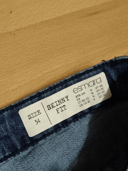 Jeansy skinny fit esmara XS/34 nowe