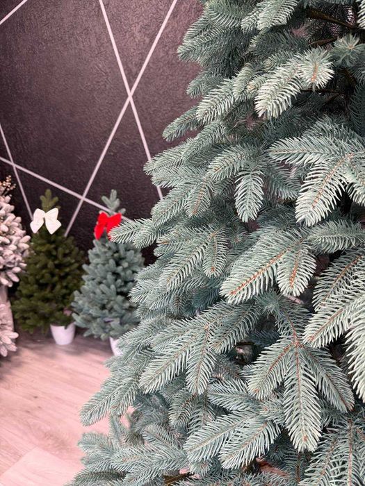 Ялинки штучні литі, блакитні/зелені, 3 види, висота від 1.5 м до 2.5 м