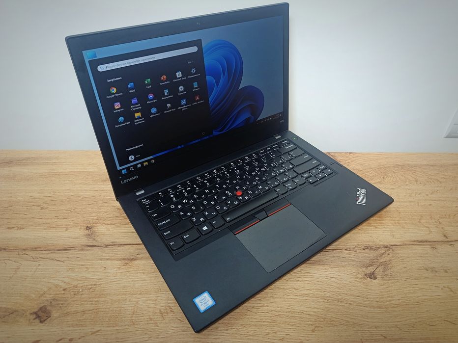 14' FHD IPS ноутбук Lenovo Thinkpad T470/i7-6500U/SSD 256GB/8GB DDR4