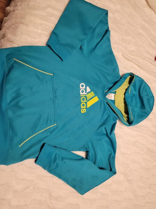 Bluza Adidas turkusowa 13-14 lat damska