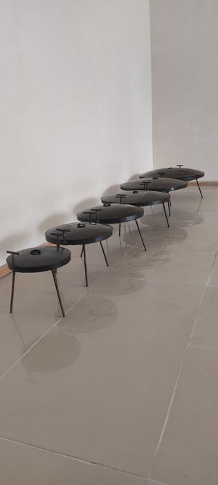 Сковорідка із диска борони. СКОВОРОДА 40см + борт 3 см + ручки +ніжки