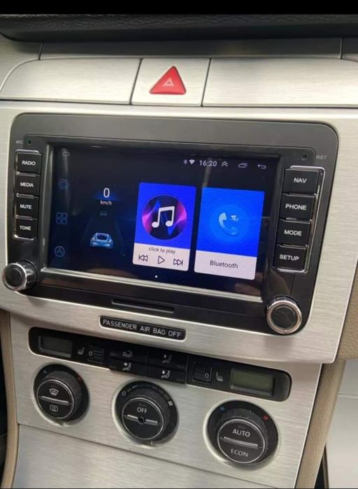 Rádio Android 14 com GPS Volkswagen/SEAT/Skoda (Artigo Novo)