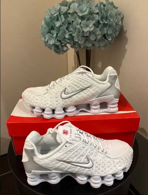 Nike Shox TL All White Sneakers R.43