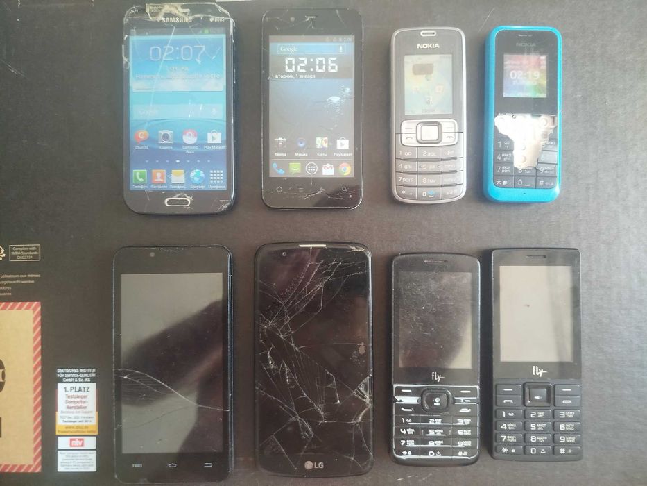 Телефоны Samsung/Gsmart/Nokia/LG/Fly (запчасти)