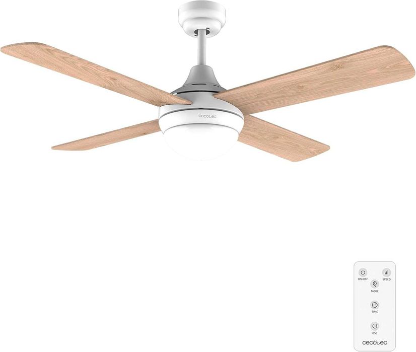 Wentylator sufitowy Cecotec z światłem pilot timer 6 prędkości 40W