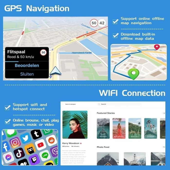 Rádio android Fiat Panda 2003-12 CARPLAY WIFI GPS BT 2/32GB novo