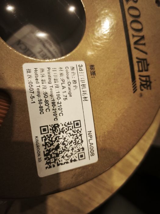 Filamento 3d pla 1kg laranja